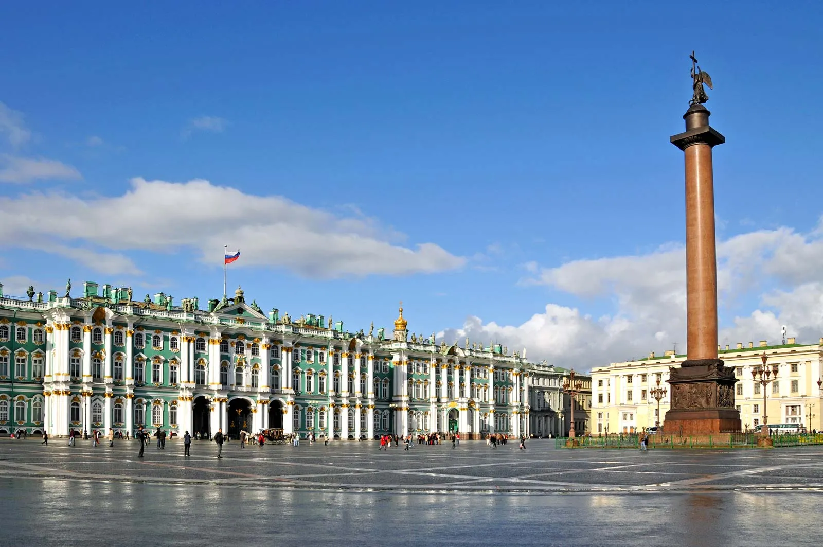 View of the Winter Palace and the Hermitage Museum